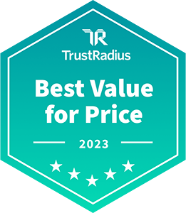 Logo: TrustRadius Best Value for Price 2023
