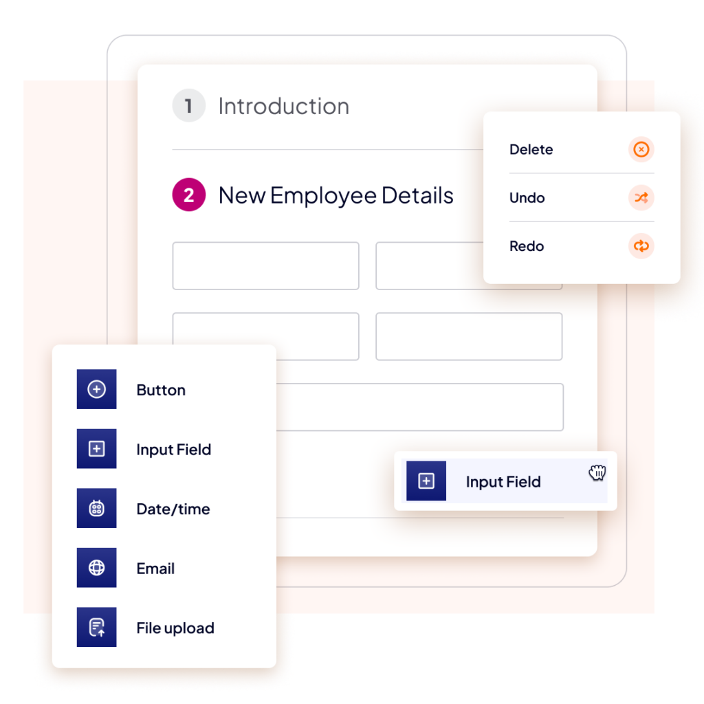 Create simple to complex forms in no time with Nintex form's simple easy-to-use interface.