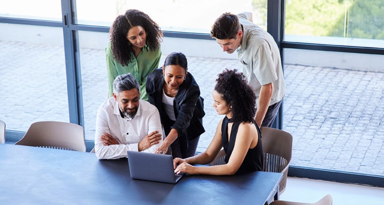 Image of people working together and getting started with process automation.